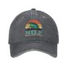 MILF Unisex I Love Frogs Unisex Style Baseball Caps  Distressed Washed Hats Cap Fashion Outdoor Summer  Gift Sun Cap