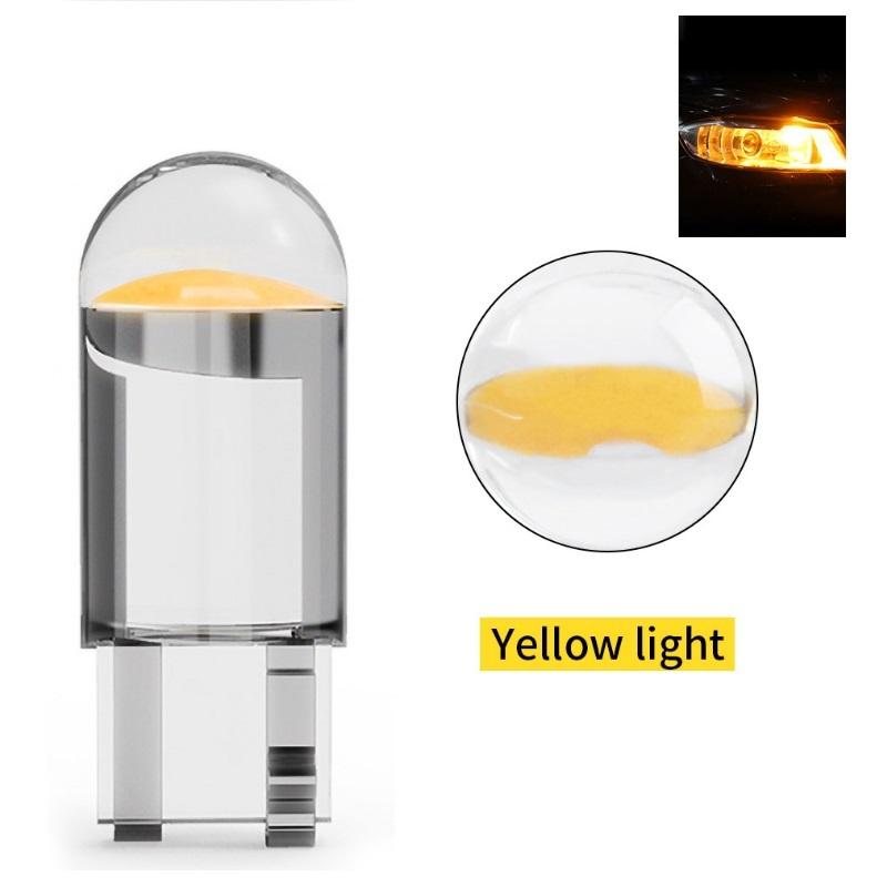 Auto LED T10 W5W Canbus Glas COB 6000k Lese Innenraumlampe Markierungskeil Kennzeichenleuchte Glühbirne 168 194 192 DC 12V Weiß Blau Rot