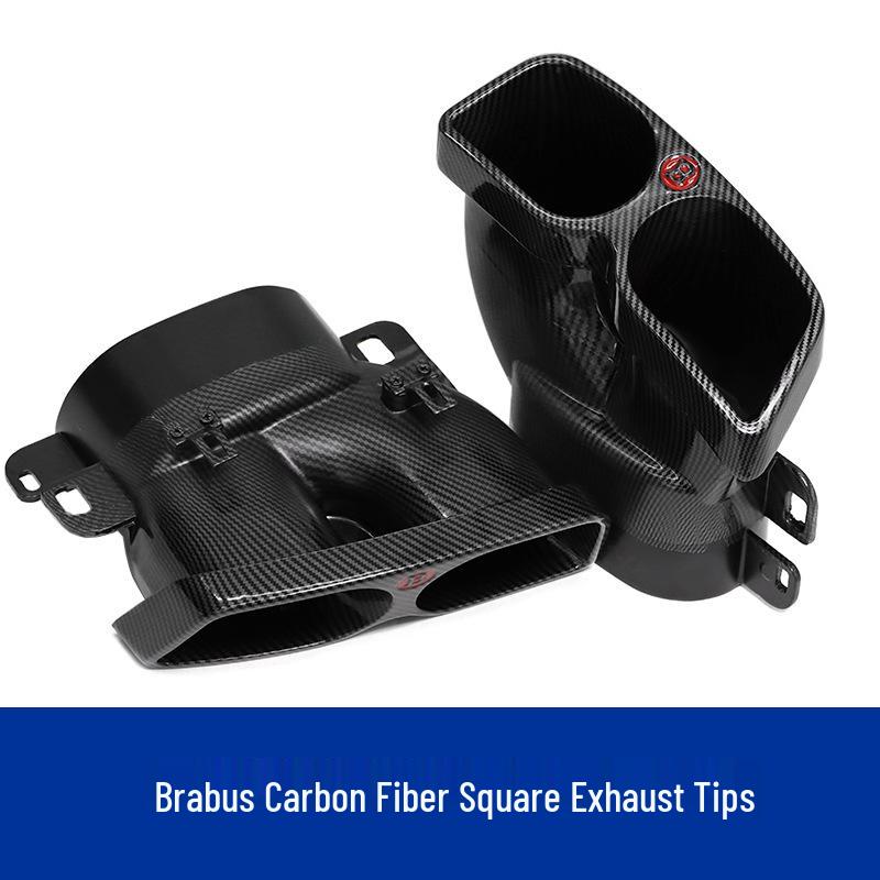 Compatible Mercedes-Benz Brabus Tailpipe for C-Class W205, E-Class W212/W213, S-Class W222 Exhaust Modification