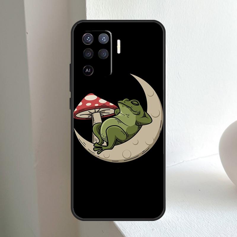 Cottagecore Aesthetic Frog Mushroom For OPPO A6 A5 Pro A15 A17 A77 A16 A76 A96 A18 A38 A58 A78 A98 A54 A74 A94 A40 A60 A80 Case