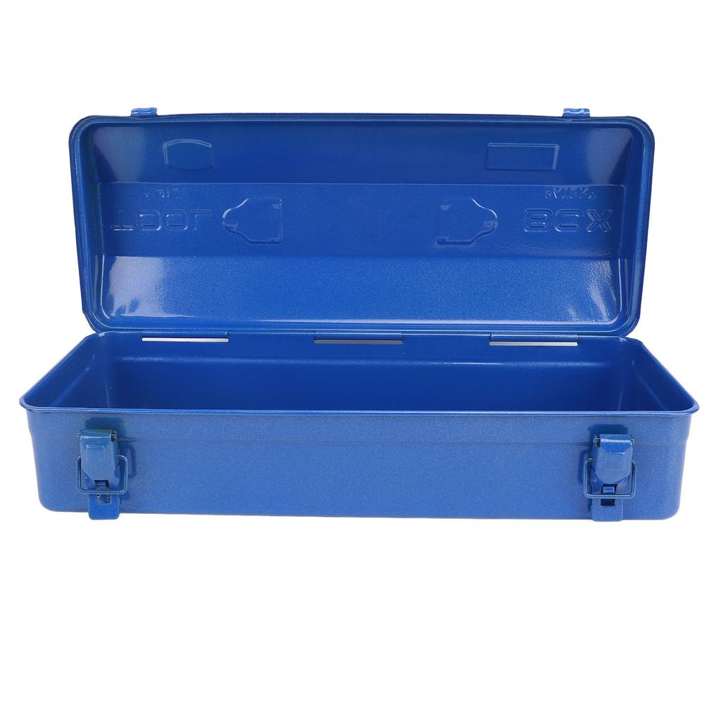 Blue Toolbox Metal Structure High Load Bearing Portable Tool Storage Organizer for Workshop Garage Car Job Site 410
