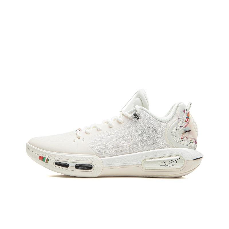 Li-Ning Wade Phantom 7 Men Low Basketball Shoes Champagne White ABPV011-1 44