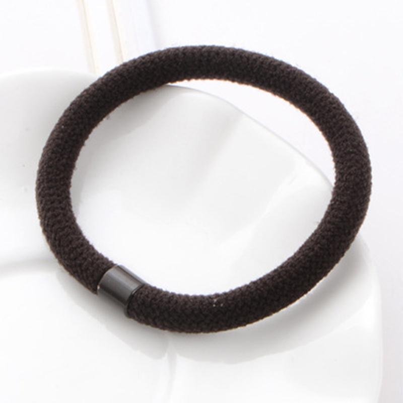 

LNRRABC 10 шт./упак. женские резинки прочный эластичный хлопок регулируемая веревка для волос кофейный