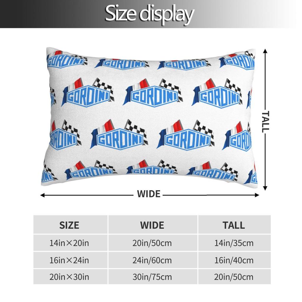 Gordini Checkered Flag Rectangle Pillowcase Cushion Cover Decor Bedroom Bed Home Comfort Throw Pillow