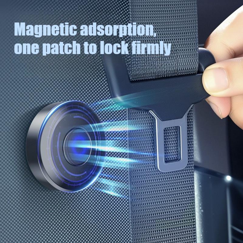 Car Seat Belt Fixing Clips Seatbelt Stopper Suede Magnetic Suction Auto Belt Holder Stabilizer Fastener Adjustable Clip
