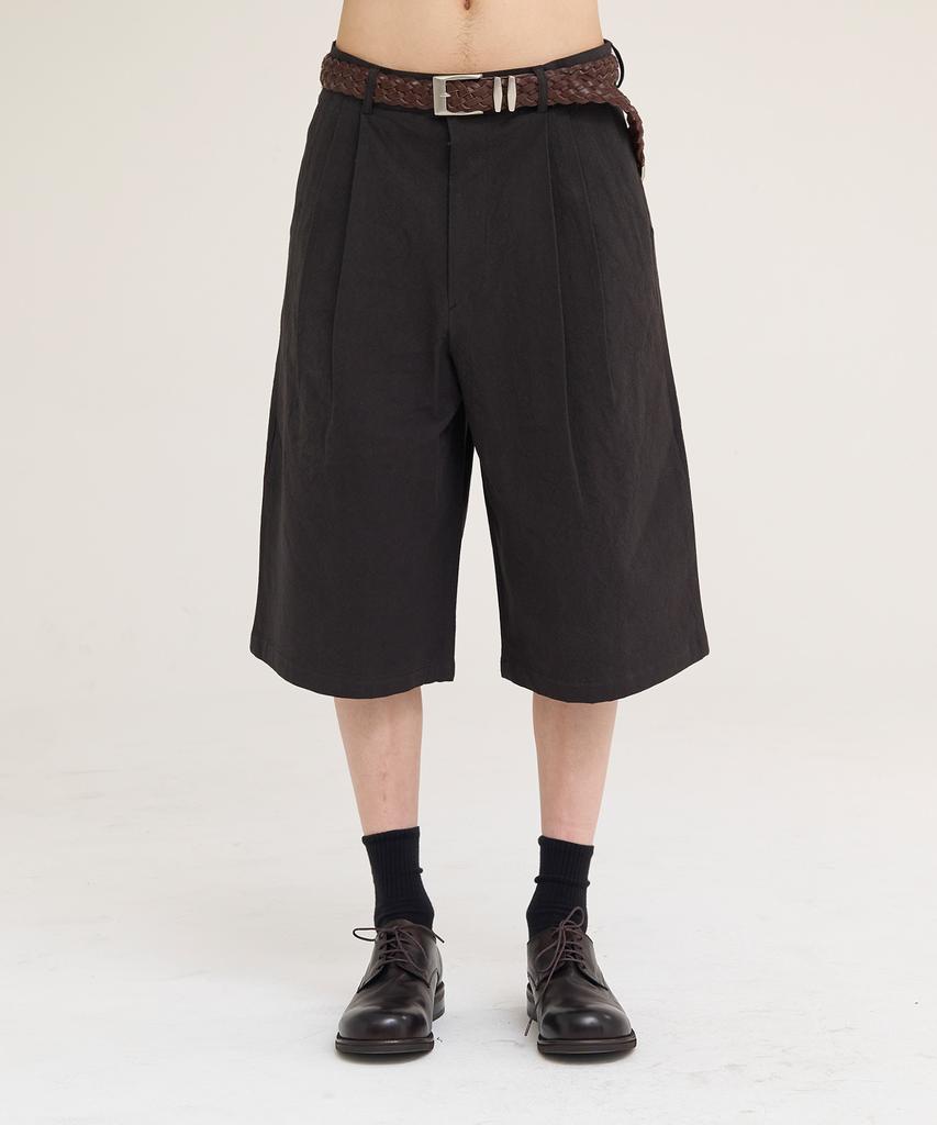 Akesi Harrison Bermuda Cotton Pants_Washed Black