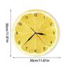 1pc Lemon Wall Clock,Art Decor for Home, Living Room, and Office, Decorated Living Room Clock,Festival Decoration,Perfect Gifts