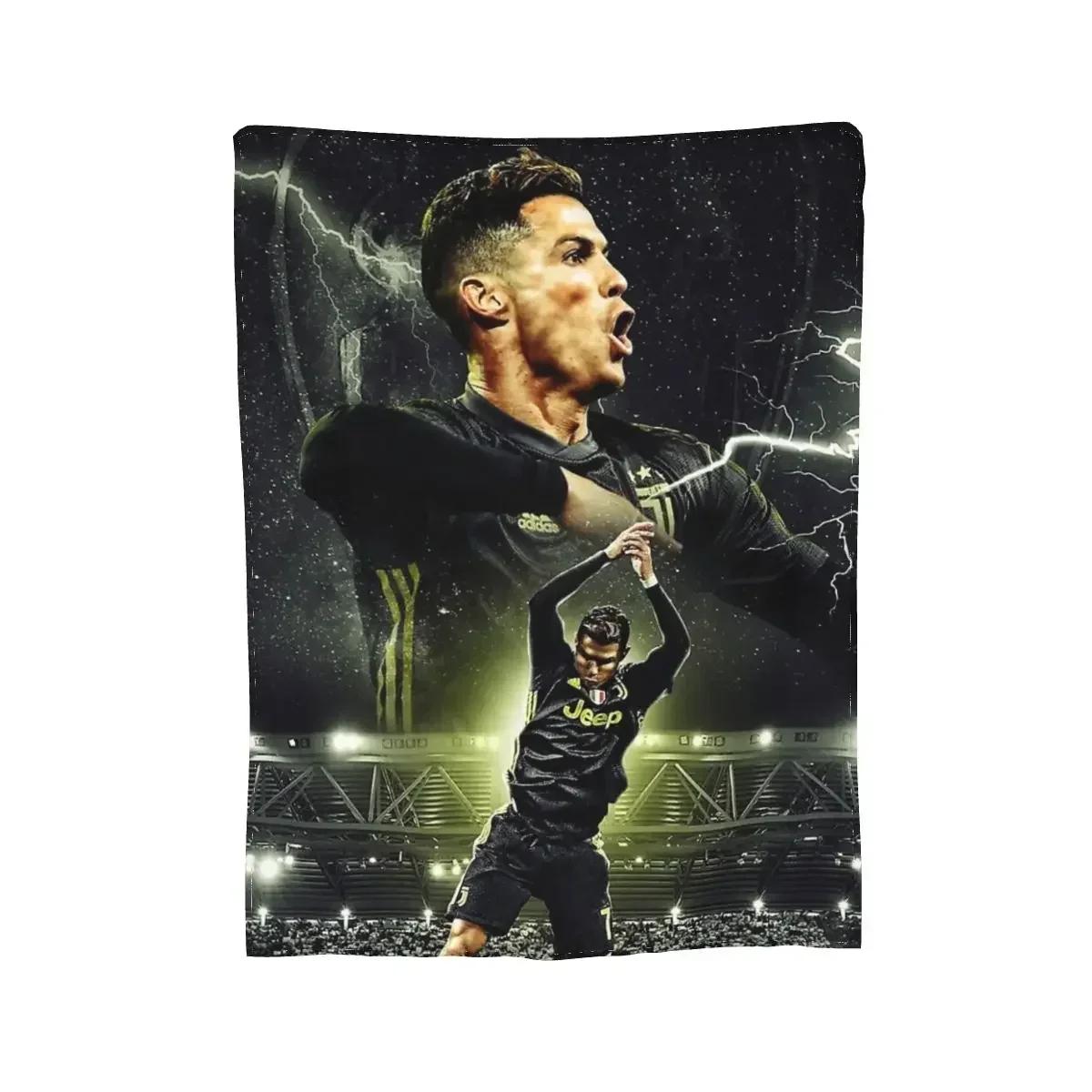 

CR7 Cristiano Ronaldo Blankets Soft Warm Flannel Throw Blanket Bedding for Bed Living room Picnic Travel Home Sofa 50x60in