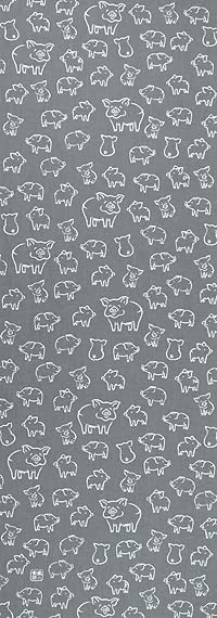 

Dyeing Anbo Hand Towel Boo Authentic Dyed Cotton Tokuoka Made in Japan 35cm x 100cm Happy Gray 100% серый