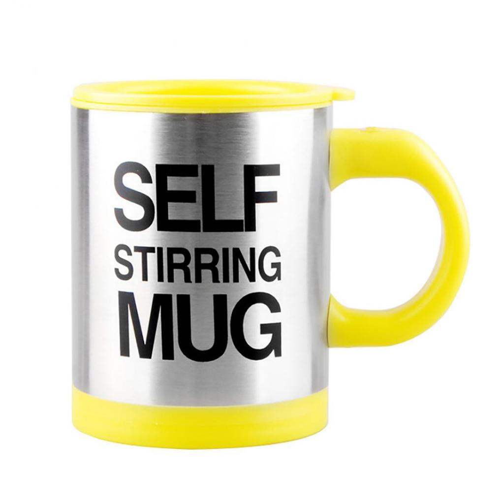 400ml Stainless Steel Lazy Automatic Self Stirring Mug Coffee Milk Mixing Cup