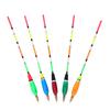 5PCS Multiple Color Balsa Wood Fishing Float Bobber Bite Indicator Angling Equipment(3+2g )