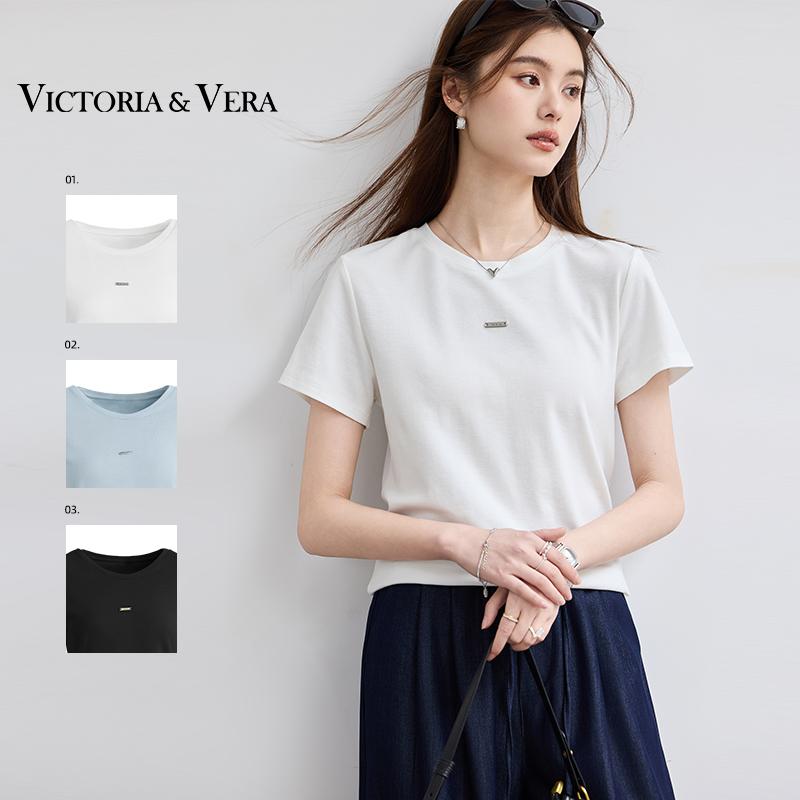 Summer "3-second instant cool" customized silver logo solid color simple and versatile loose multi-color short sleeved T-shirt