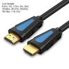 Hdmis Cable 4K60Hz 18Gbps Highly Speed Hdrs 3D High Clear Gold Plated Connectors Flexible Durability Multiple Length