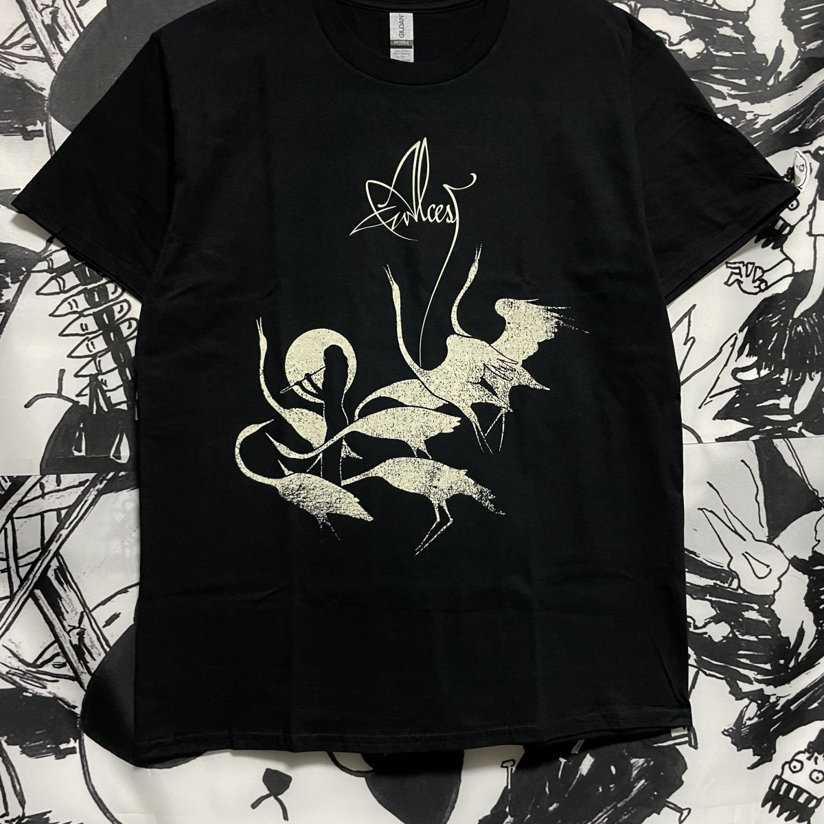 

Французская группа ALCEST Пост-блэк-метал Нишевый Темный рок Принт Летние Новые Хлопковые Мужские и Женские Топы 4XL