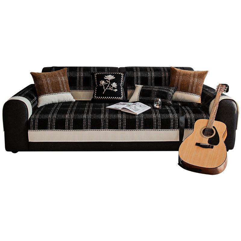 French Light Luxury Chenille Sofa Cushion, Universal Non-Slip In All Seasons, Advanced Seat Cushion, Sofa Cover, Cloth Cover, Backrest Towel