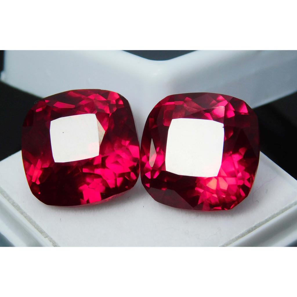 Natural Red Ruby 26.95ct Cushion Cut Certified Loose Gemstone