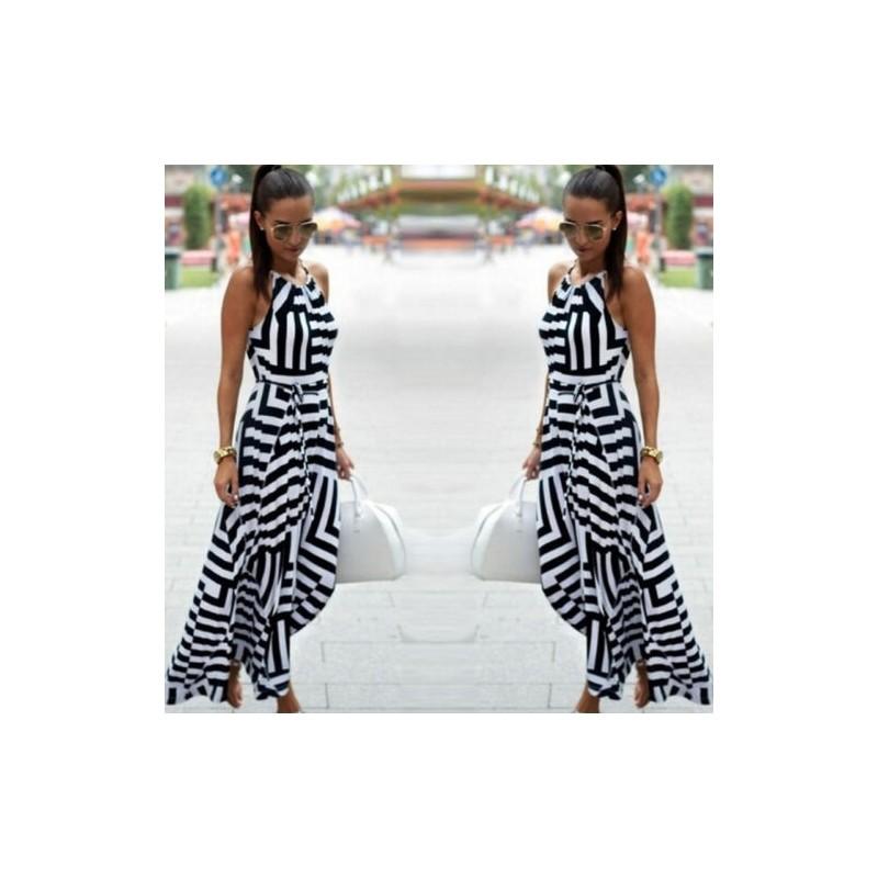 Summer Women Loose Long Evening Party Cocktail Lady Casual Beach Sundress Dress