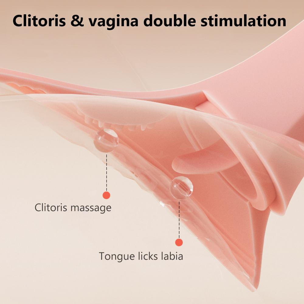 Suge- og slikkevibrator 10 moduser Tunge Brystvorter Klitorisstimulator Orgasme Vagina Voksen 18 Sexleketøy for Kvinner Par