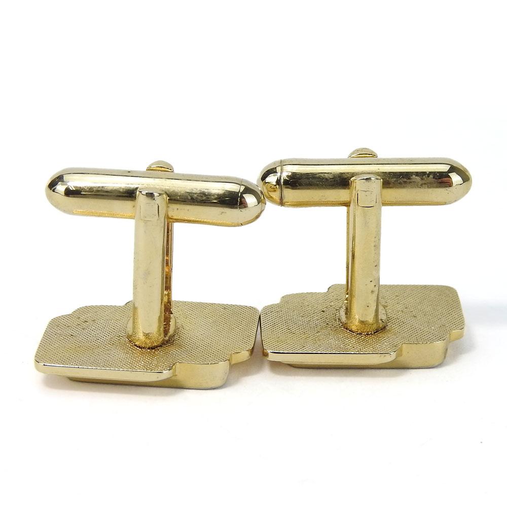 Used Pierre Cardin cuffs metal gold gold plating
