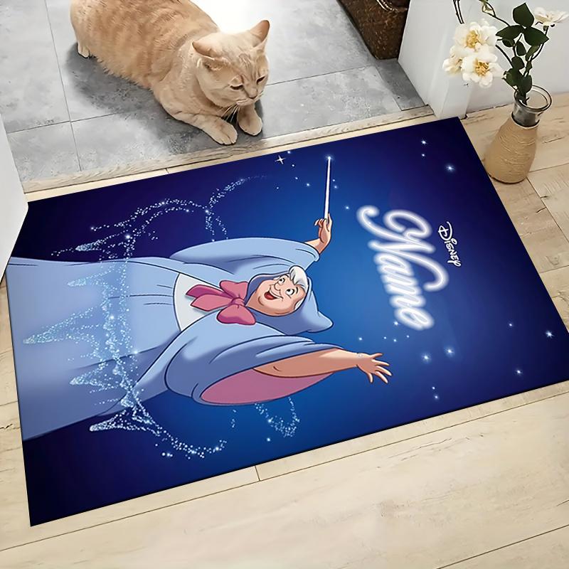 Custom Name Tinkerbell's Magical Night Carpet Rug Customizable Soft Washable Anti-Slip Home Living Room Sofa Mats Personalized Rug. 0909356
