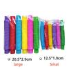 6PCS Mini Color Plastic Bellows Squeeze Toy Pull Telescopic Tube Popular Sensory Toys Adult Restless Children Decompression Vent