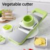 6-in-1 Gemüseschneider Manuelle Multifunktionsreibe, Kartoffelschneider Raspel, Langlebige Küchenhelfer Zubehör