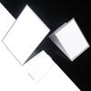 Ultra-Thin Aluminum Desktop Makeup Mirror - Compact Folding Design