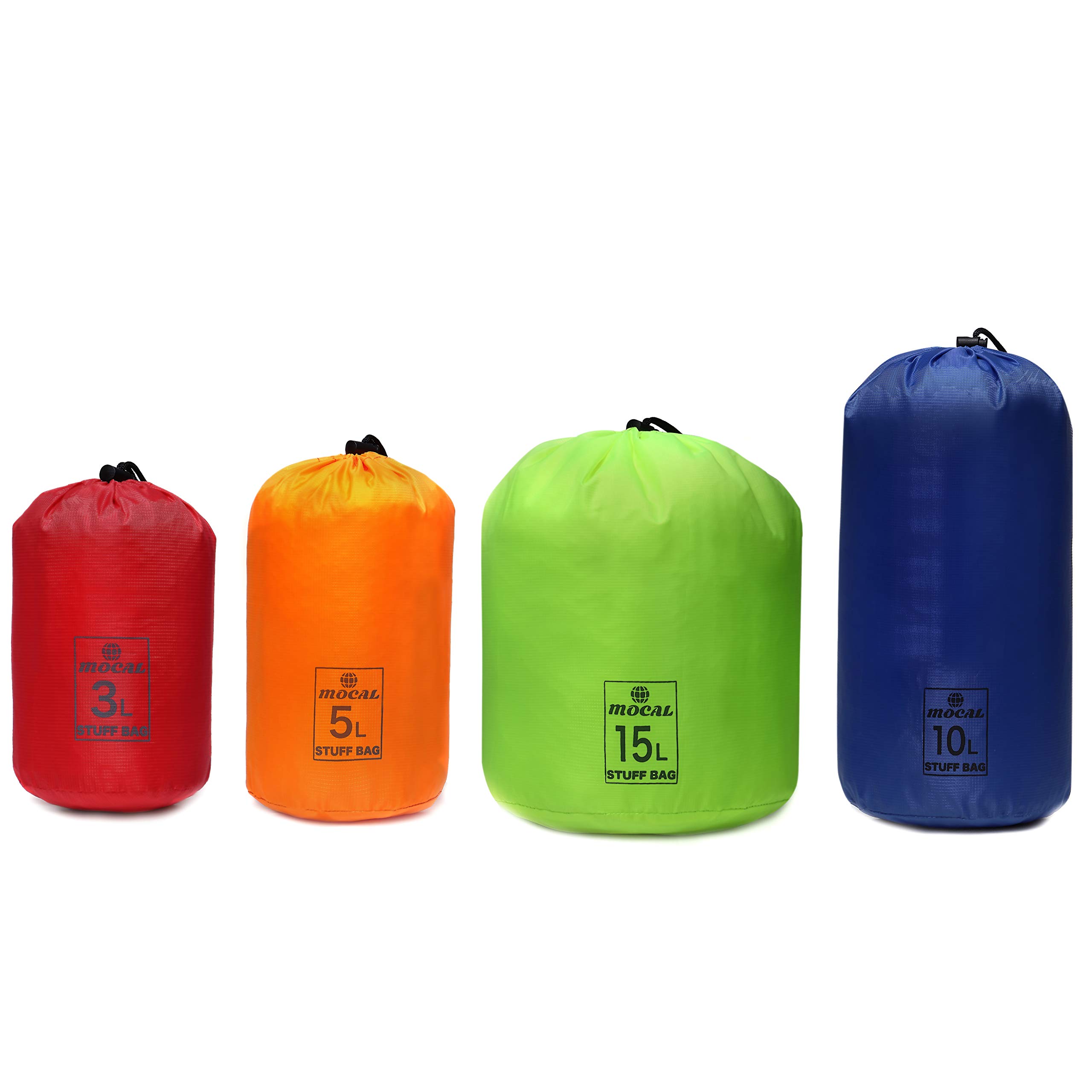 

Мешки MOCAL, Сверхлегкие и Водоотталкивающие, Набор из 4 штук (3л/5л/10л/15л)