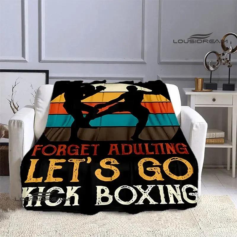 3D Boxing Printing Blanket blankets for beds Flange Warm blanket Home travel blankets bed linings birthday gift