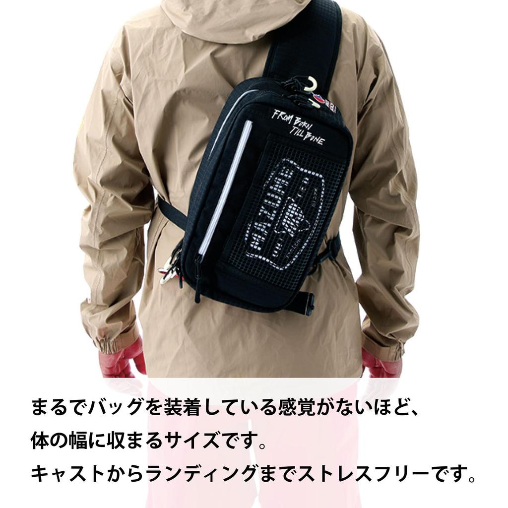 Mazume Red Moon IV Black Denim Einseitige Umhängetasche MZBK-600-03