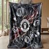 Manchester United Theme Blanket Soft Flannel Blanket Plush Throw Blanket Cozy Sofa Bed Blanket for Home Decor