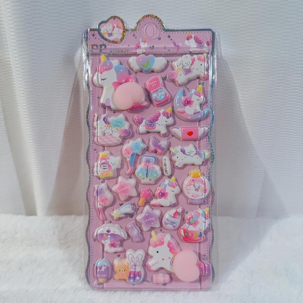 Packung mit 6 3D-Pfotenabdruck Niedliche 3D-Squishy-Po-Aufkleber für DIY Perfekt zum Entlasten und Dekorieren von Handy und Geschenken Aufkleber, Dekoration, Mädchen, Stress,