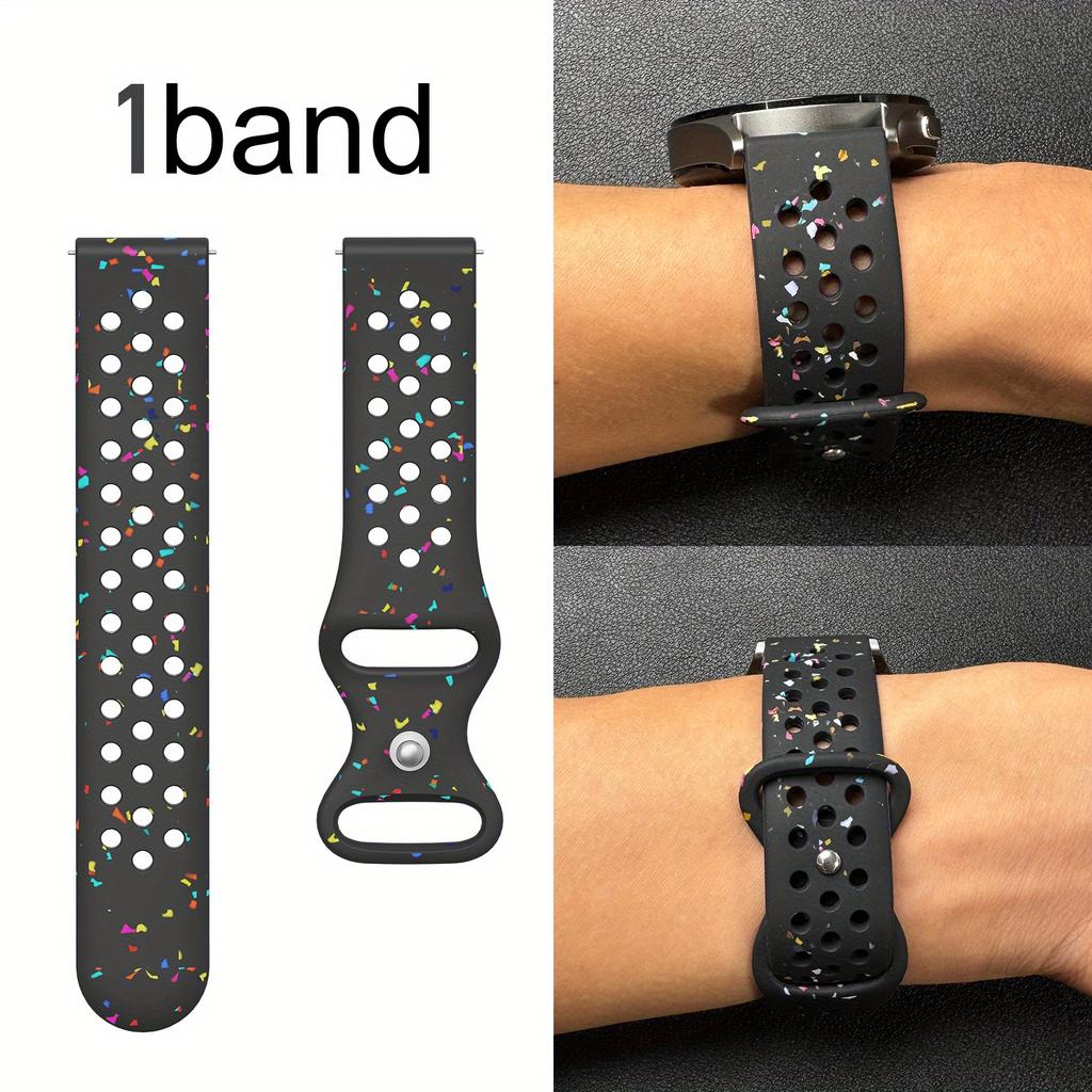 20/22mm Kleurrijk Siliconen Band met Vlindergesp in Achtvorm voor Huawei Watch GT5/Watch7, Ademend Zweetbestendig