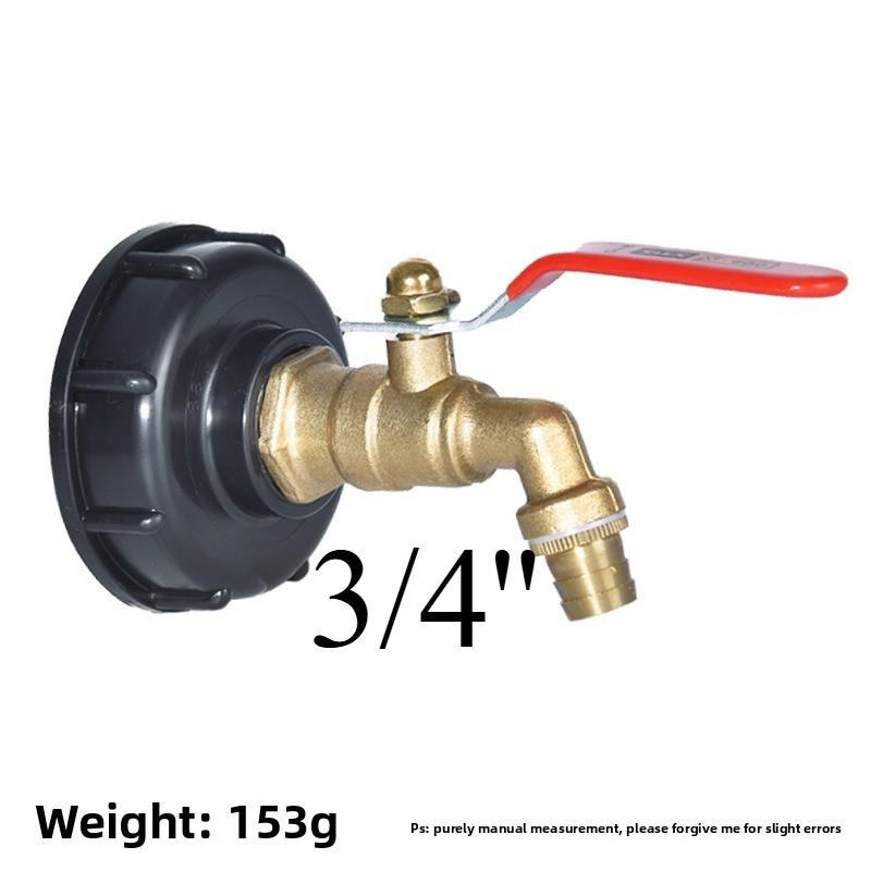 IBC Tank Brass Tap Adapter S60X6 Thread 10mm Garden Hose Connect Faucet Tank 1000 Liter IBC Tank Valve Fitting