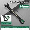 Portable 6-19MM Combination Wrench Open-end Dual-purpose Ratchet Spanner Manual Spanners Car Repair Tool