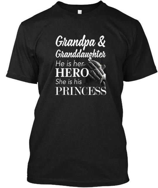 

Grandpa And Granddaughter & He Is Her Hero She His T shirt Made in USA S to 5XL XL