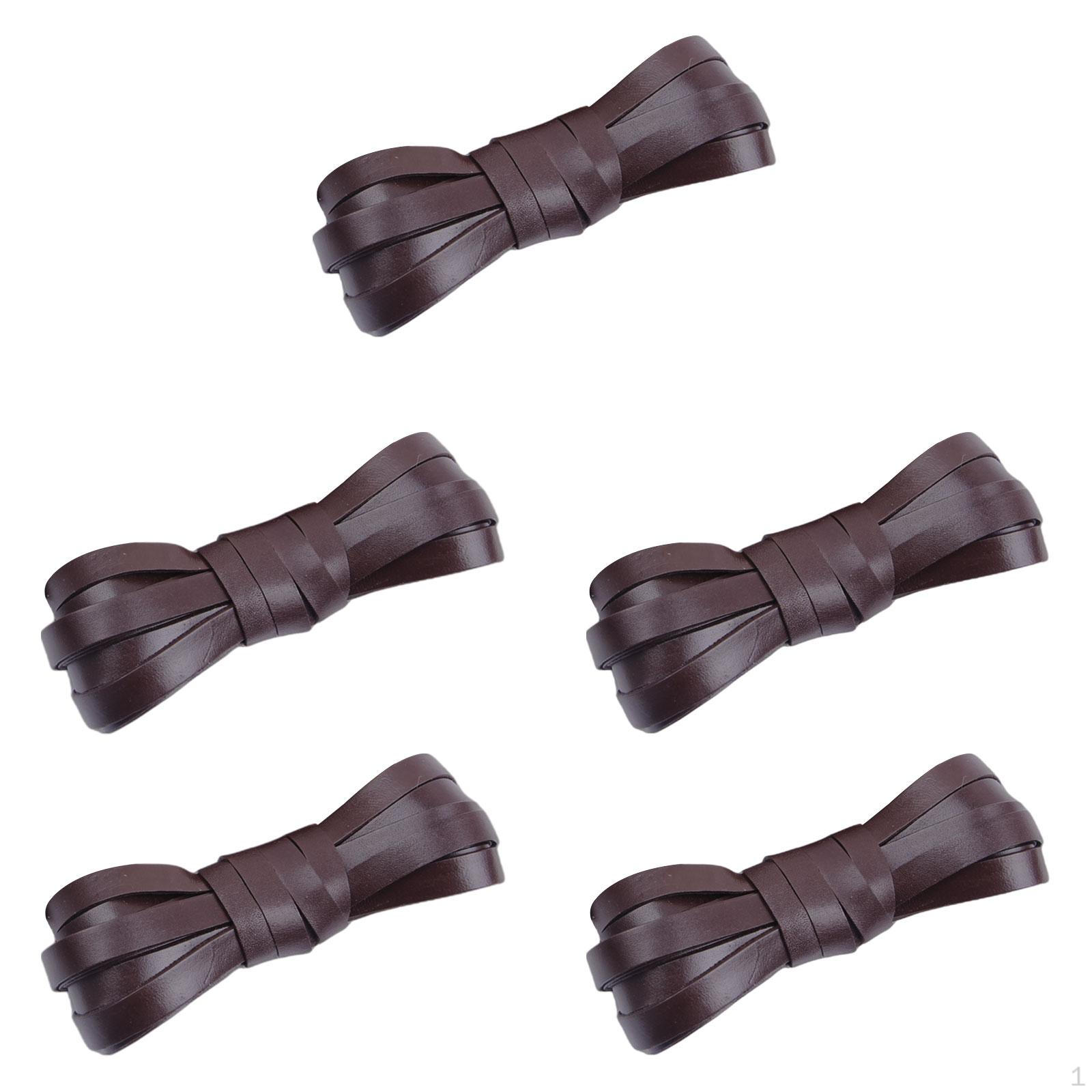 

5 шт. кожаный шнур плоская полоска 1 м плетение веревка для ручного изготовления ожерелье браслет