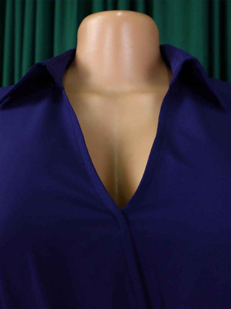 Spring New Collection Women's Dresses - Solid Color Plus Size