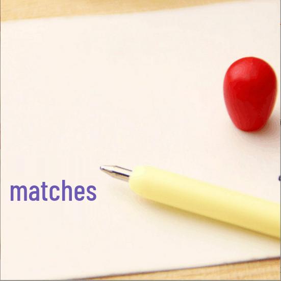 Creative Matchstick Ballpoint Pens - Cute Mini Round Pens for Primary School Students & Prizes