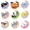 Mini Anime Animals Series Building Blocks Set Flower and Moonlight Kawaii Small Cat Pig Fox Dog DIY Bricks Wholesale Gifts 6+