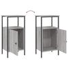 Nightstand Gray Sonoma Oak 41x31x80 cm Particleboard