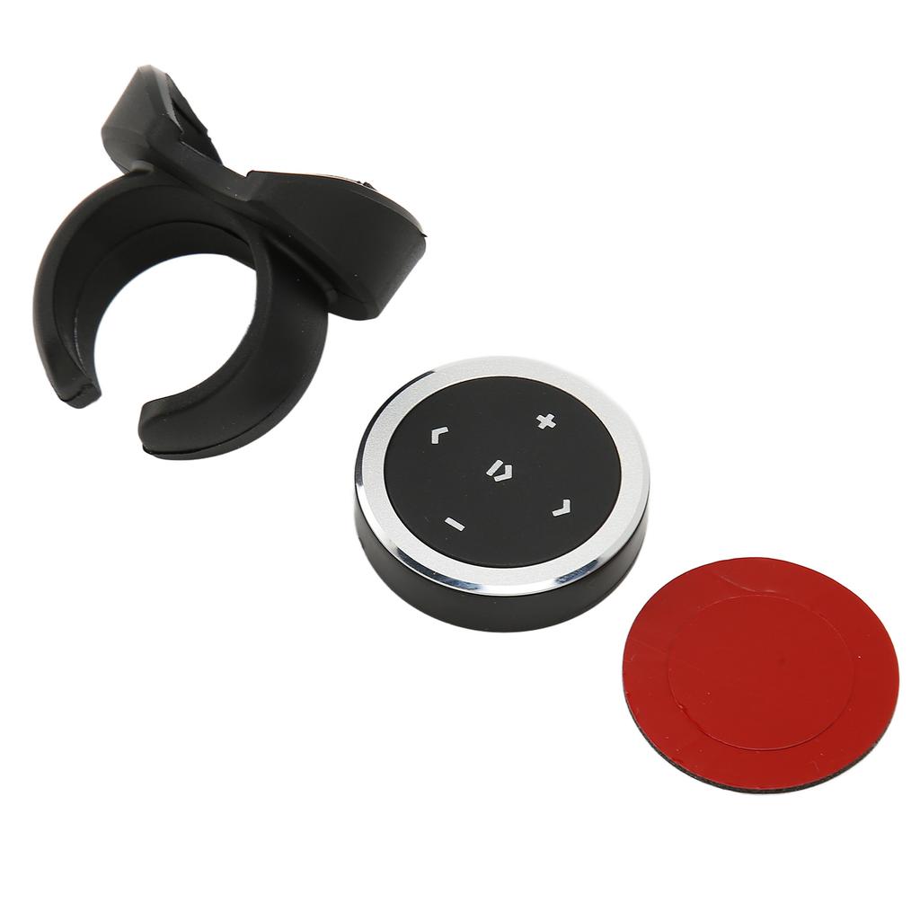 Bluetooth Media Button Smart Silver Button Bluetooth Remote Control Kit with Bracket for Mobile Phones Tablets
