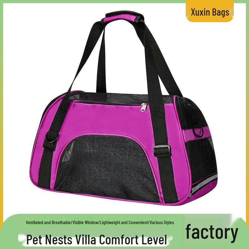 Durable Large Capacity Pet Backpack with Mesh - Portable for Cats & Small Dogs