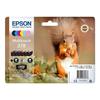 Cartouche d'encre EPSON Multipack 378 - Ecureuil - Noir, Jaune, Cyan, Magenta, Magenta clair, Cyan clair