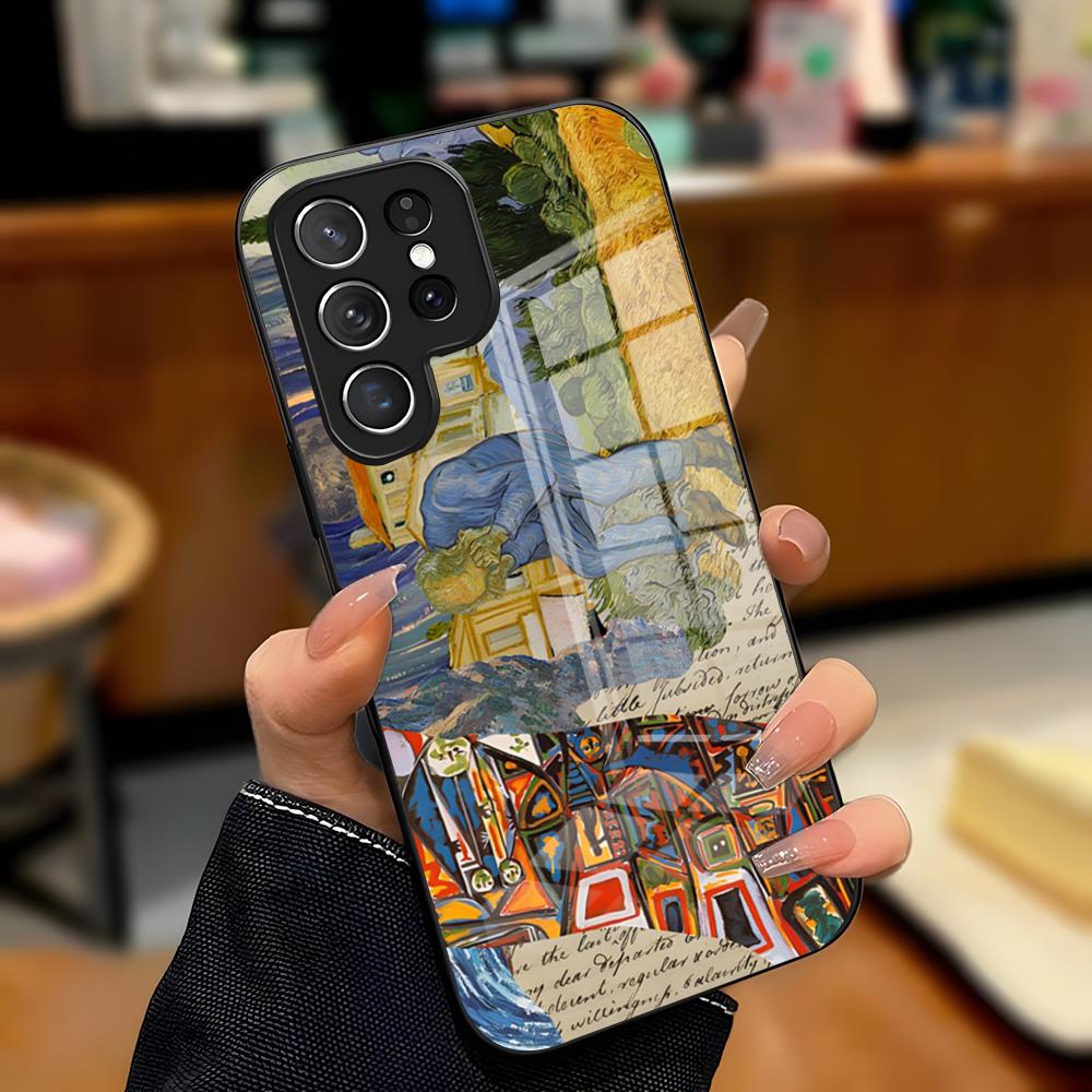 

Picasso Abstract Art Painting Phone Case For Samsung A25 A13 A33 5G A54 A36 A35 A56 A52 A14 Shockproof Glass Cover Samsung A31 4G