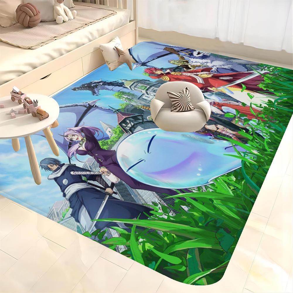 Ich wurde als Schleim wiedergeboren Anime Bodenteppich Nordischer Stil Heim Fußmatte Badezimmer-WC Matten Schlafzimmer Hotel Dekor Matte