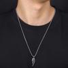 Men's Stainless Steel Angel Wing Perfume Bottle Necklace - Fashion Trend Jewelry