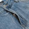 Mens Washed Gradient Denim Wide Leg Straight Cut Jeans Loose Fit Casual Streetwear Pants