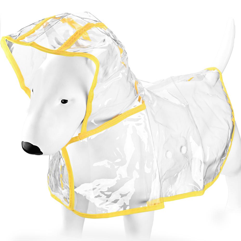 Waterproof Transparent Raincoat for Small to Medium Dogs (Corgi, Shiba Inu, Kitten, Puppy)