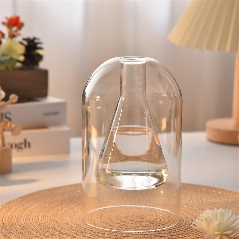 Transparent Coloful Glass Aromatherapy Diffuser Bottle Home Fragrance Essential Oil Container for Modern Home Decorations